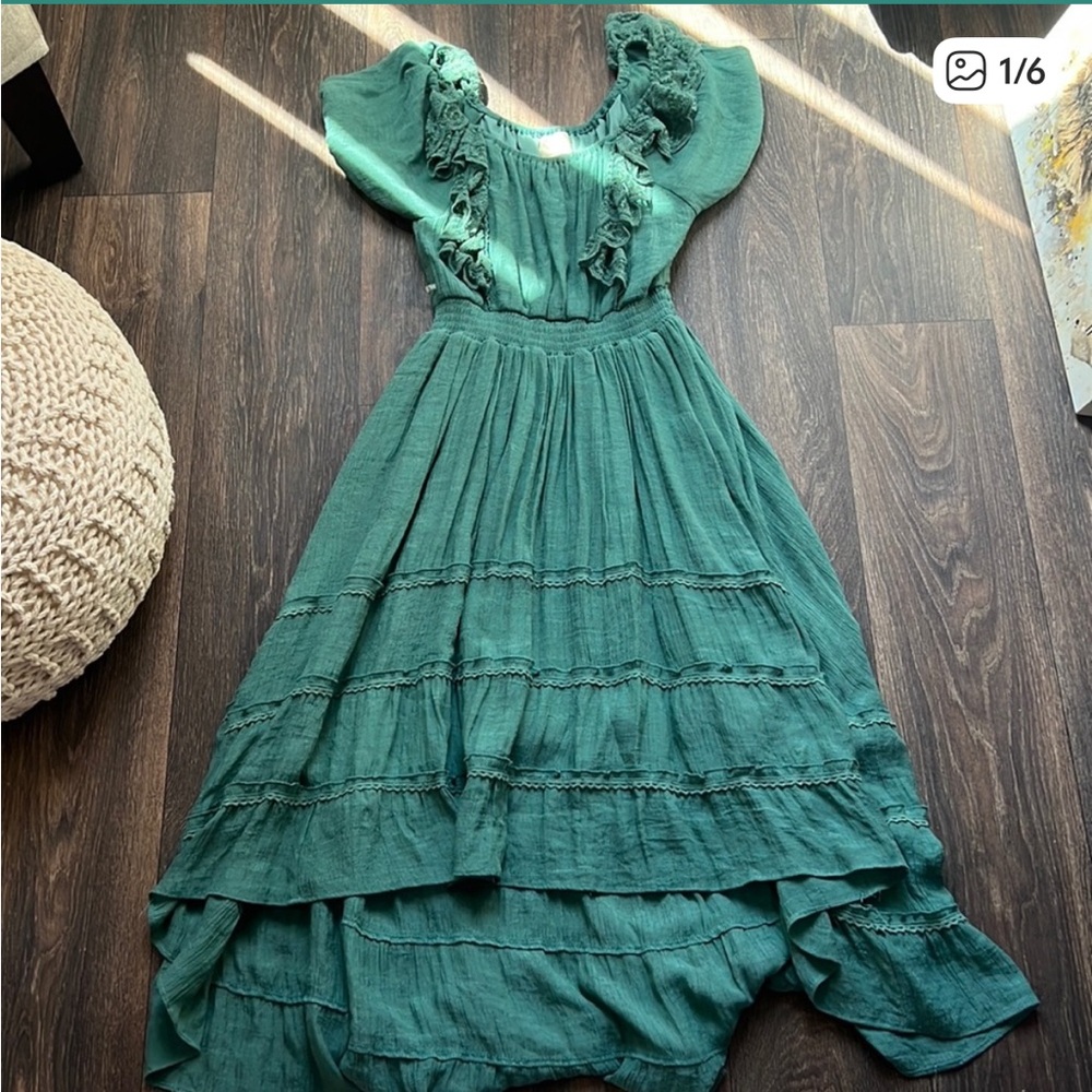 Joyfolie Elegant Green Kids Dress